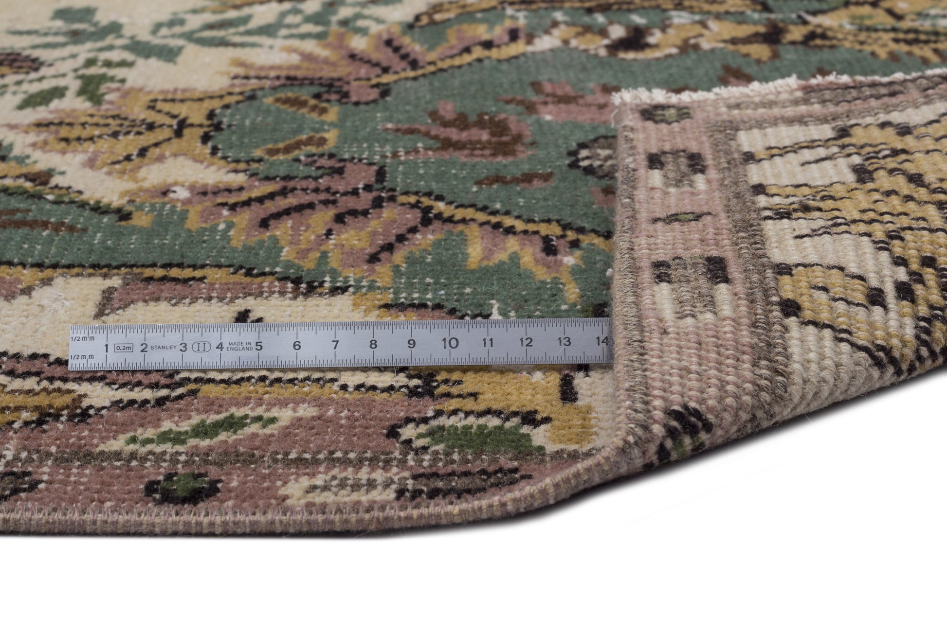 Atina Bej Eskitme Yün El Dokuma Halısı 168 x 288 Apex Unique