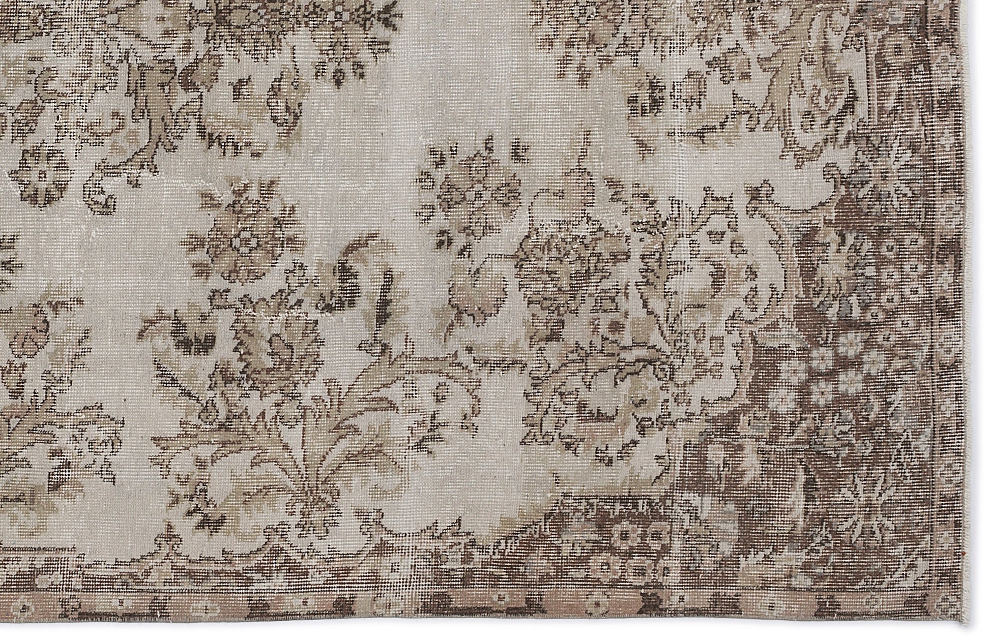 Atina Bej Eskitme Yün El Dokuma Halısı 180 x 286 Apex Unique