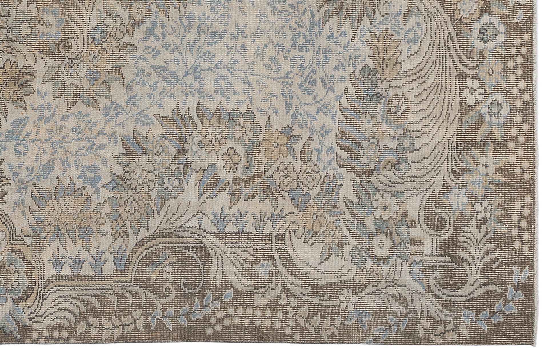 Atina Bej Eskitme Yün El Dokuma Halısı 182 x 290 Apex Unique