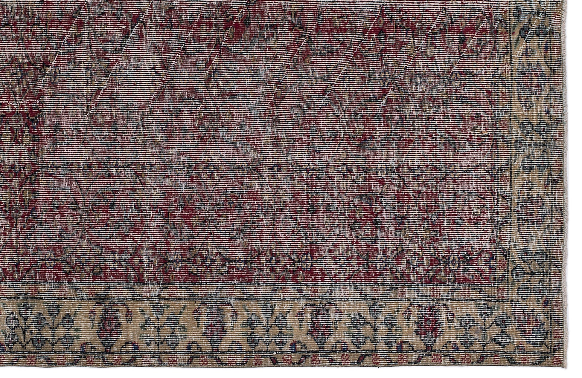 Atina Kahverengi Eskitme Yün El Dokuma Halısı 145 x 244 Apex Unique