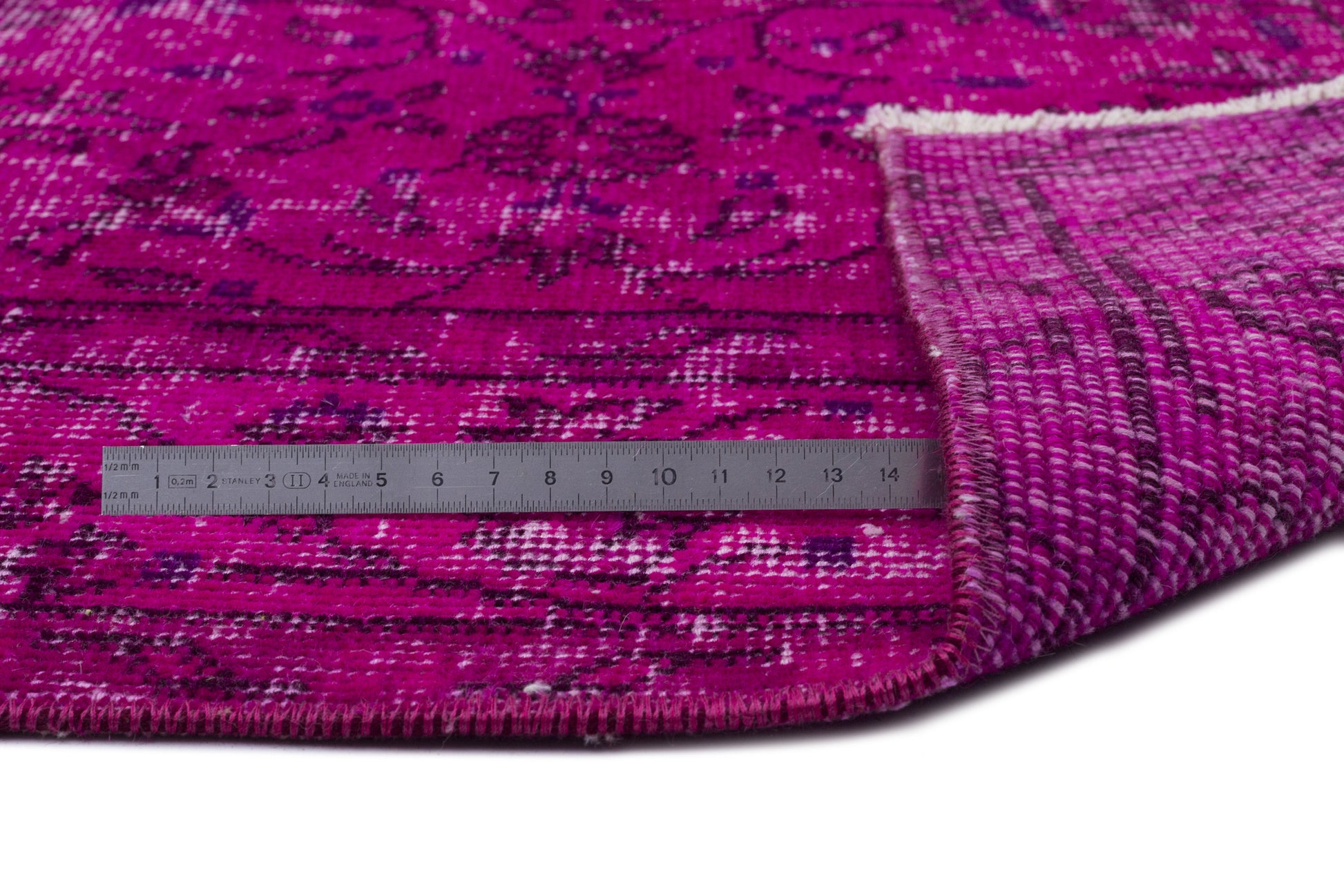 Atina Pembe Eskitme Yün El Dokuma Halısı 162 x 268 Apex Unique