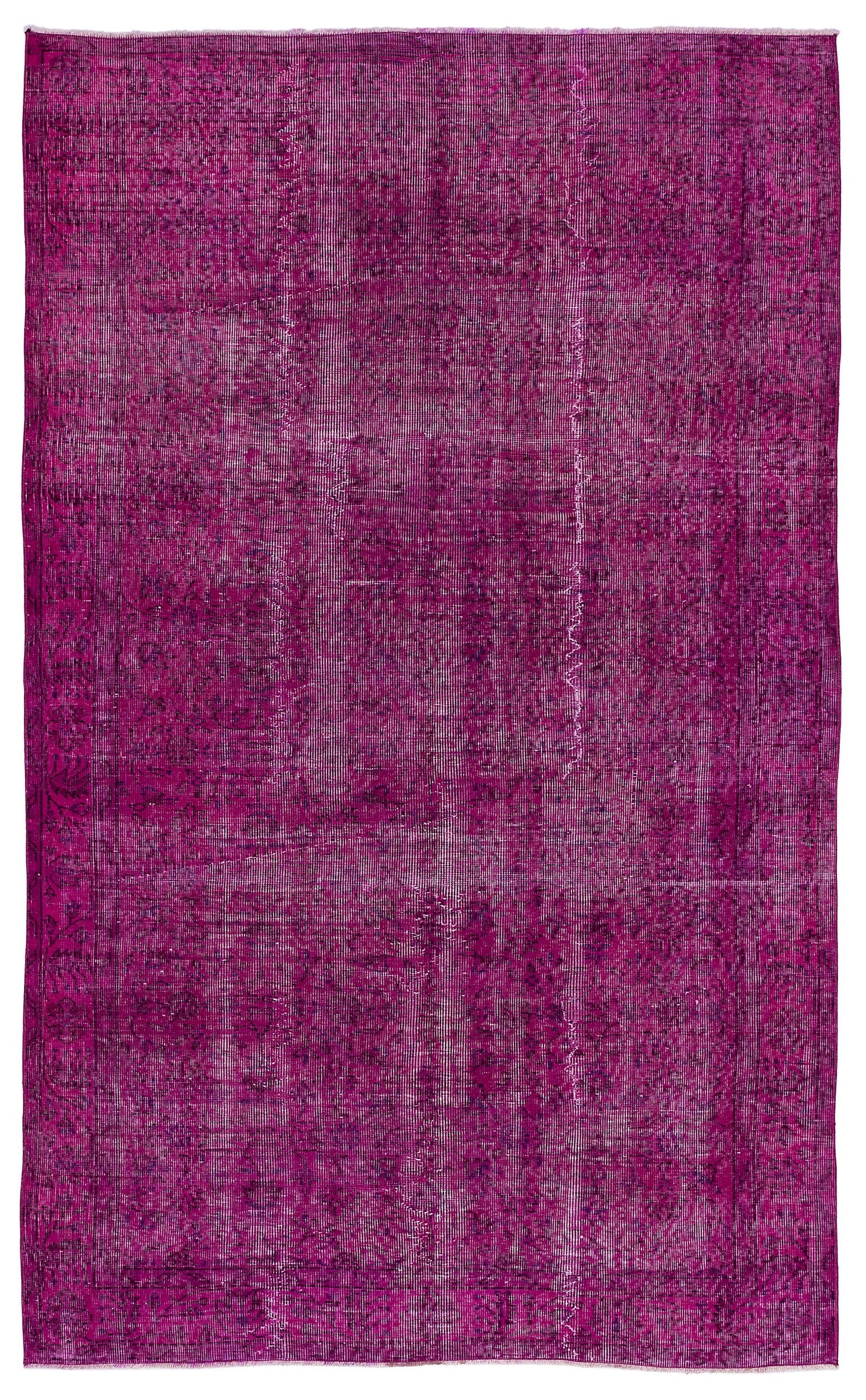 Atina Pembe Eskitme Yün El Dokuma Halısı 162 x 268 Apex Unique