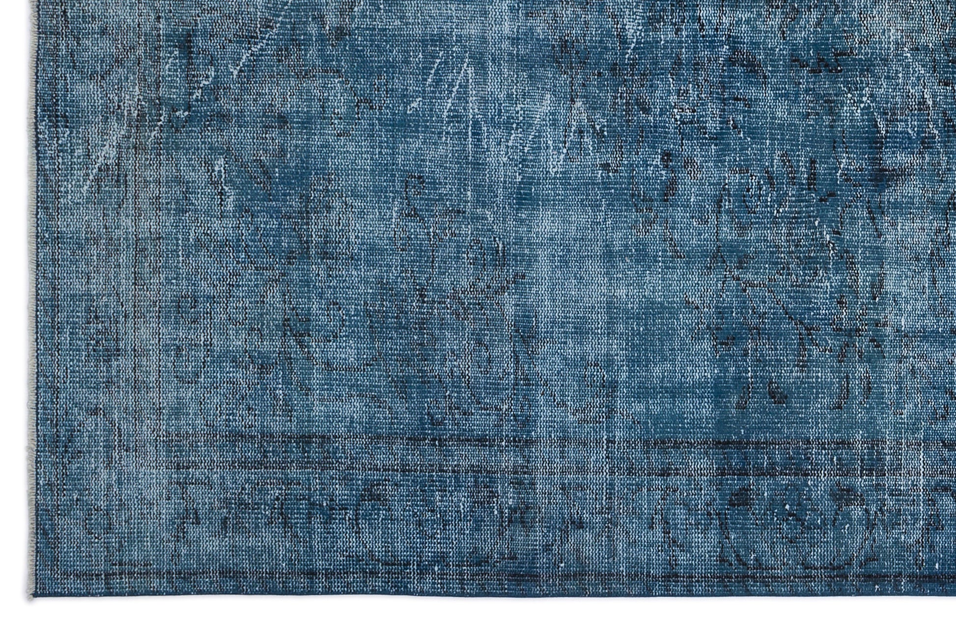 Atina Turkuaz Eskitme Yün El Dokuma Halısı 182 x 287 Apex Unique