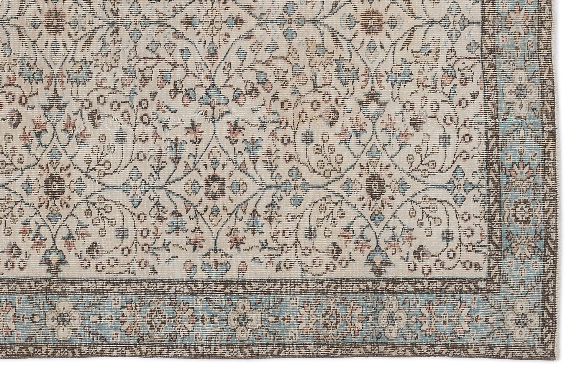 Atina Bej Eskitme Yün El Dokuma Halısı 166 x 265 Apex Unique