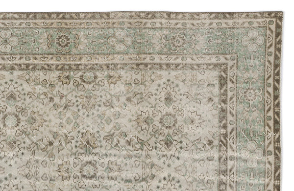 Bej Anadolu Klasik Madalyonlu Yün Halı 197x312 - Özel Seri