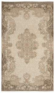 Atina Bej Eskitme Yün El Dokuma Halısı 168 x 290 Apex Unique