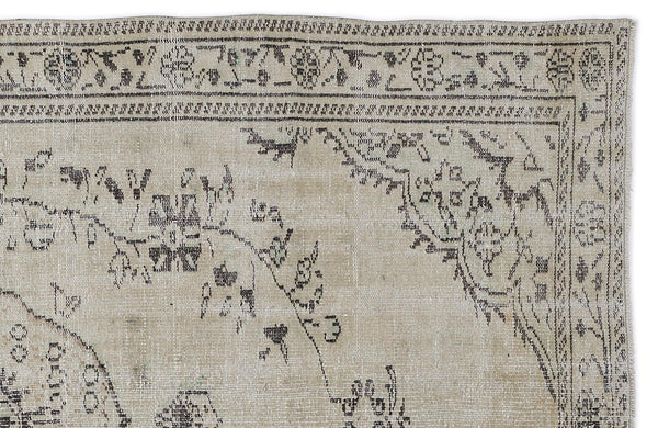 Bej Anadolu Klasik Madalyonlu Yün Halı 168x297 - Özel Seri