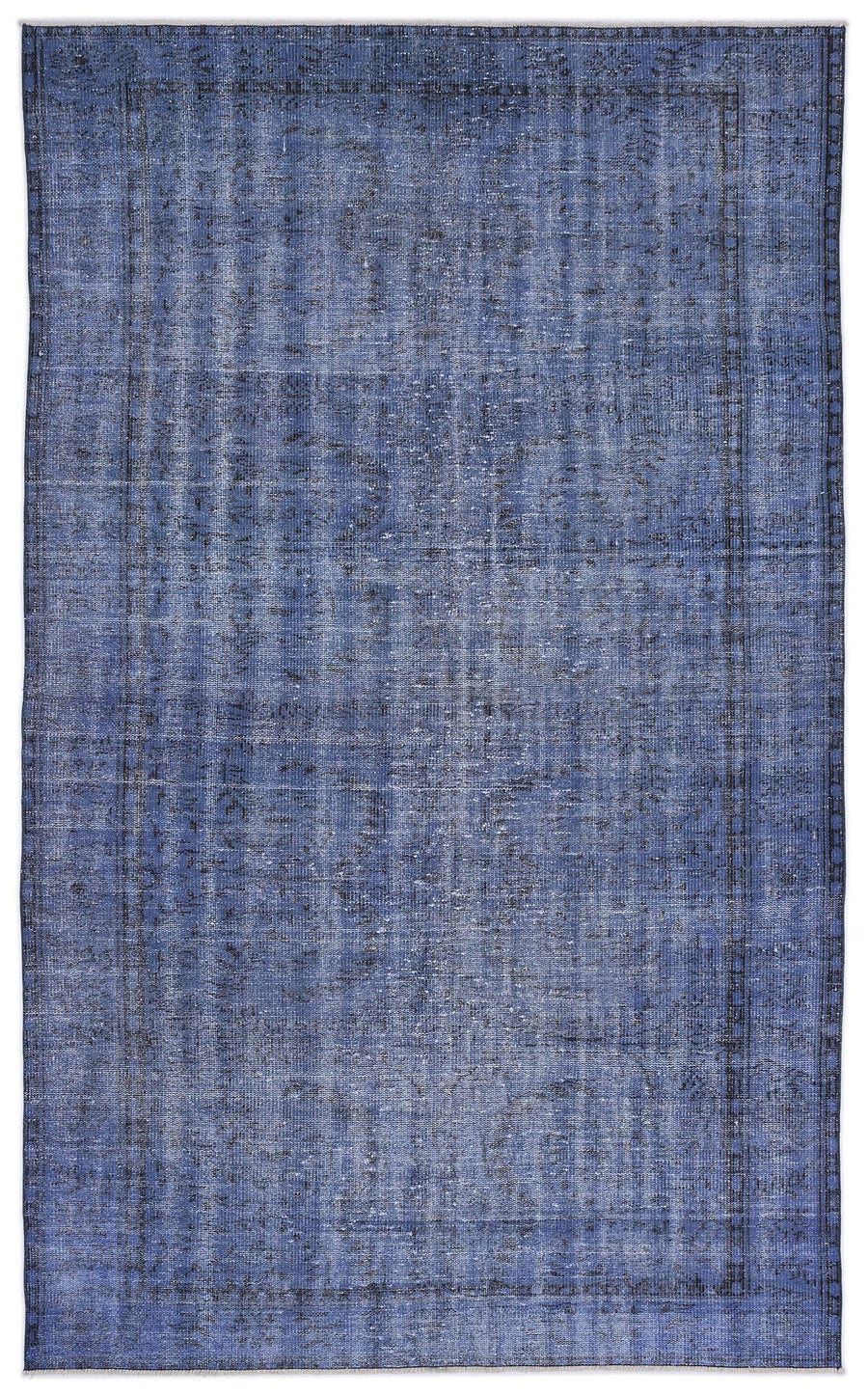 Mavi Anadolu Geometrik Modern Yün Halı 173x287 - Özel Seri