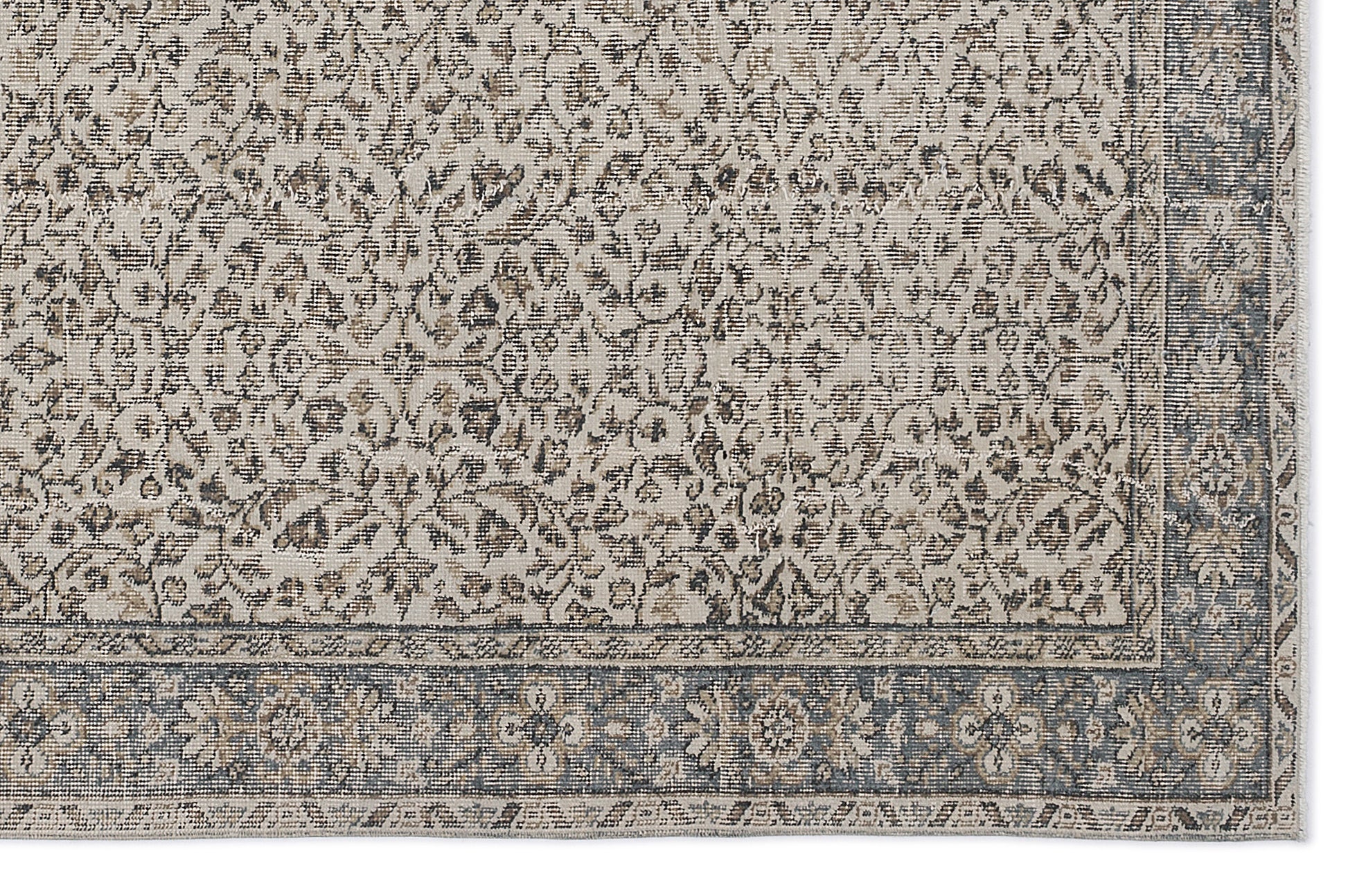 Atina Bej Eskitme Yün El Dokuma Halısı 182 x 291 Apex Unique