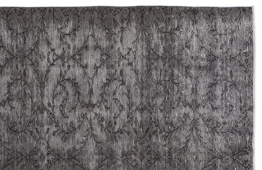 Antrasit Gri Halı Eskitme Görünümlü Yün 162x278 cm – Oturma odası kullanımı