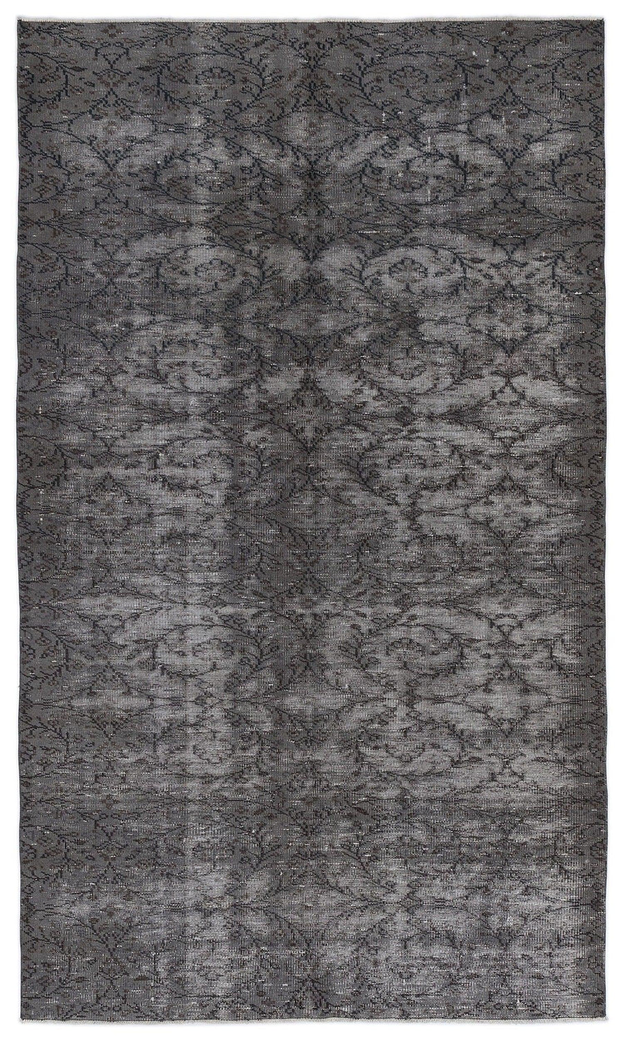 Gri Anadolu Klasik Modern Yün Halı 162x278 - Özel Seri