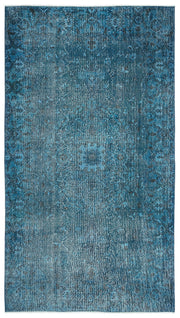 Atina Turkuaz Eskitme Yün El Dokuma Halısı 163 x 290 Apex Unique