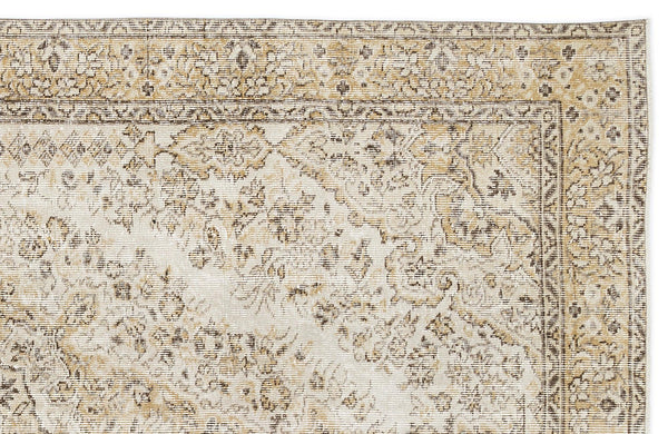 Bej Anadolu Klasik Madalyonlu Yün Halı 179x289 - Özel Seri