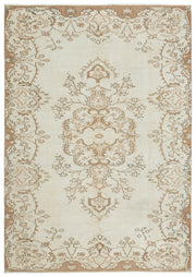 Atina Bej Eskitme Yün El Dokuma Halısı 189 x 270 Apex Unique