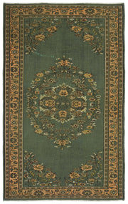 Atina Bej Eskitme Yün El Dokuma Halısı 181 x 288 Apex Unique