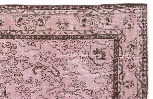 Pembe Anadolu Bohem Eskitme Yün Halı 180x300 - Özel Seri