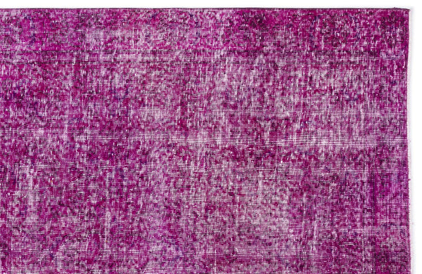 Pembe Eskitme Modern Yün Halı 160x282