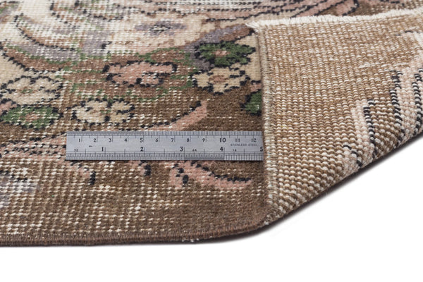 Krem Anadolu Çiçekli Yün Halı 165x300 - Özel Seri