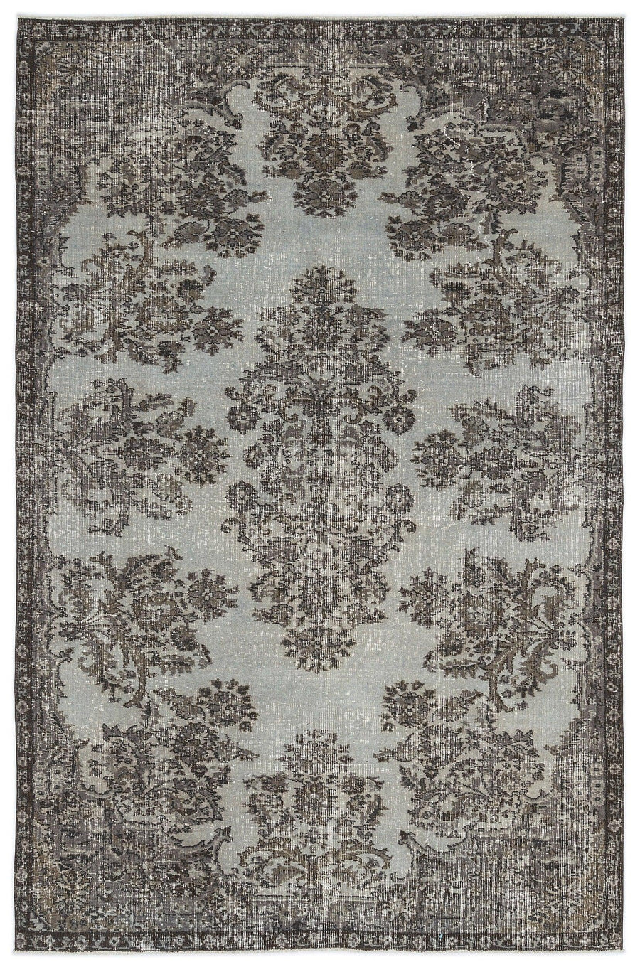 Bej Klasik Motifli Yün Halı 166x252