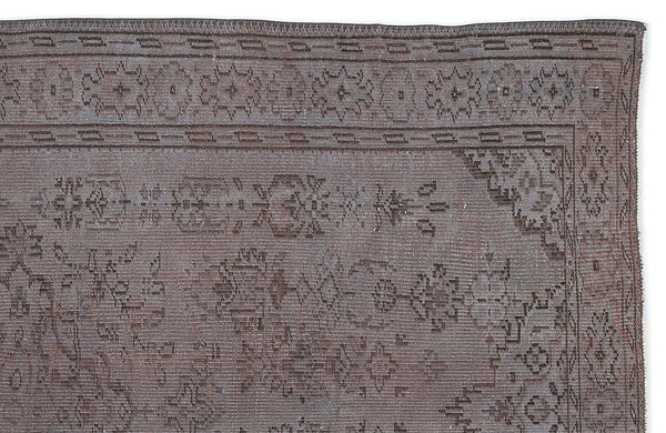 Gri Anadolu Klasik Madalyonlu Yün Halı 166x268 - Özel Seri