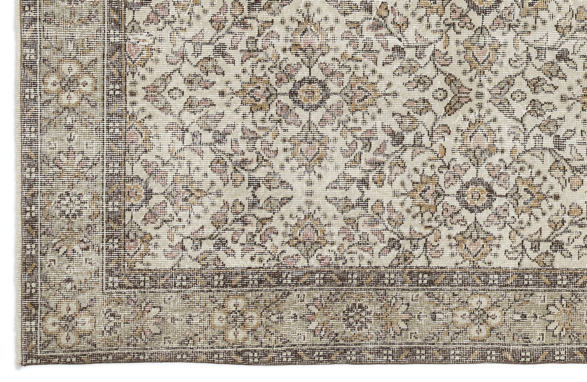 Atina Bej Eskitme Yün El Dokuma Halısı 177 x 302 Apex Unique