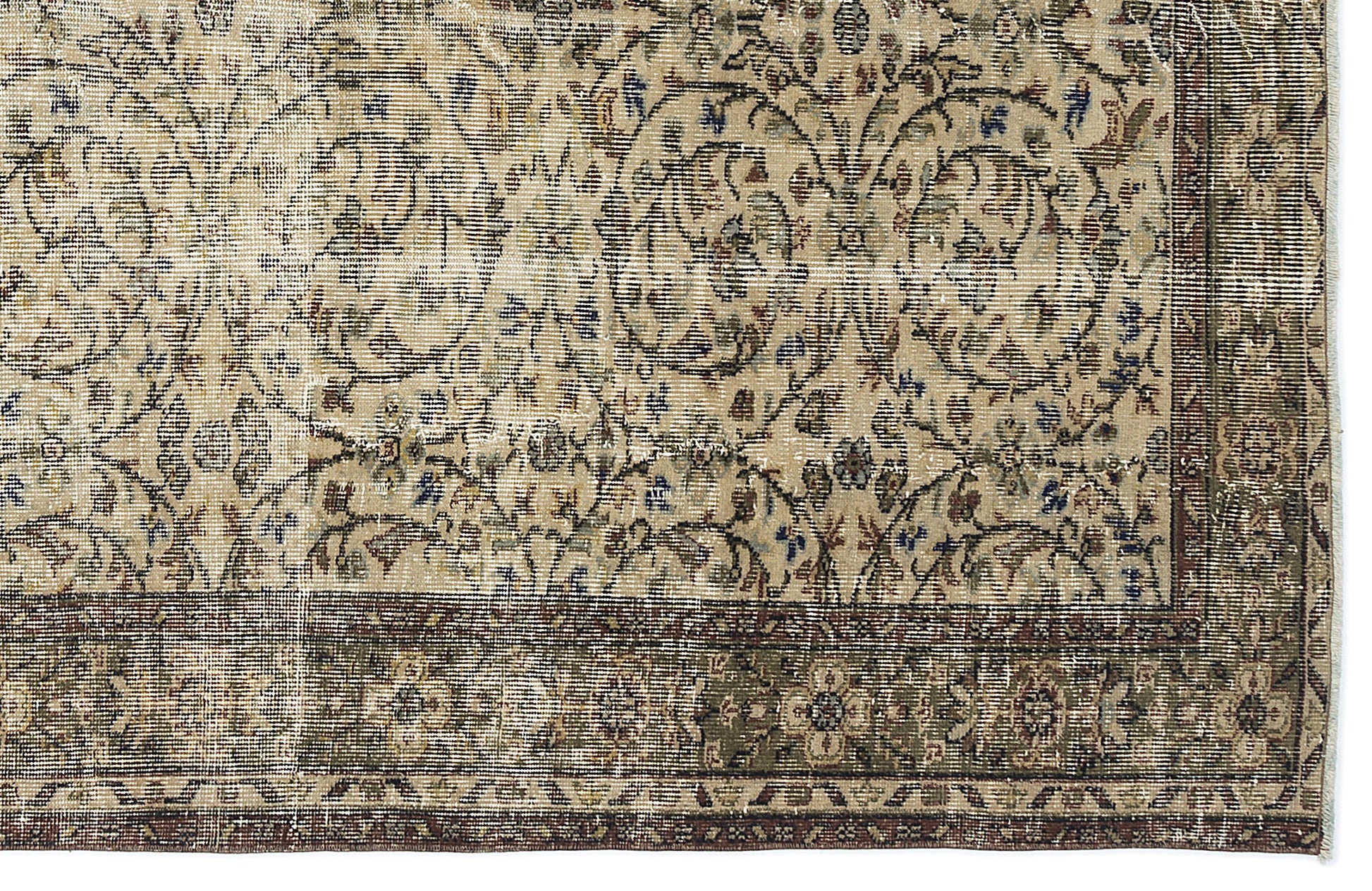 Atina Bej Eskitme Yün El Dokuma Halısı 176 x 258 Apex Unique