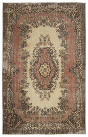 Atina Bej Eskitme Yün El Dokuma Halısı 163 x 253 Apex Unique