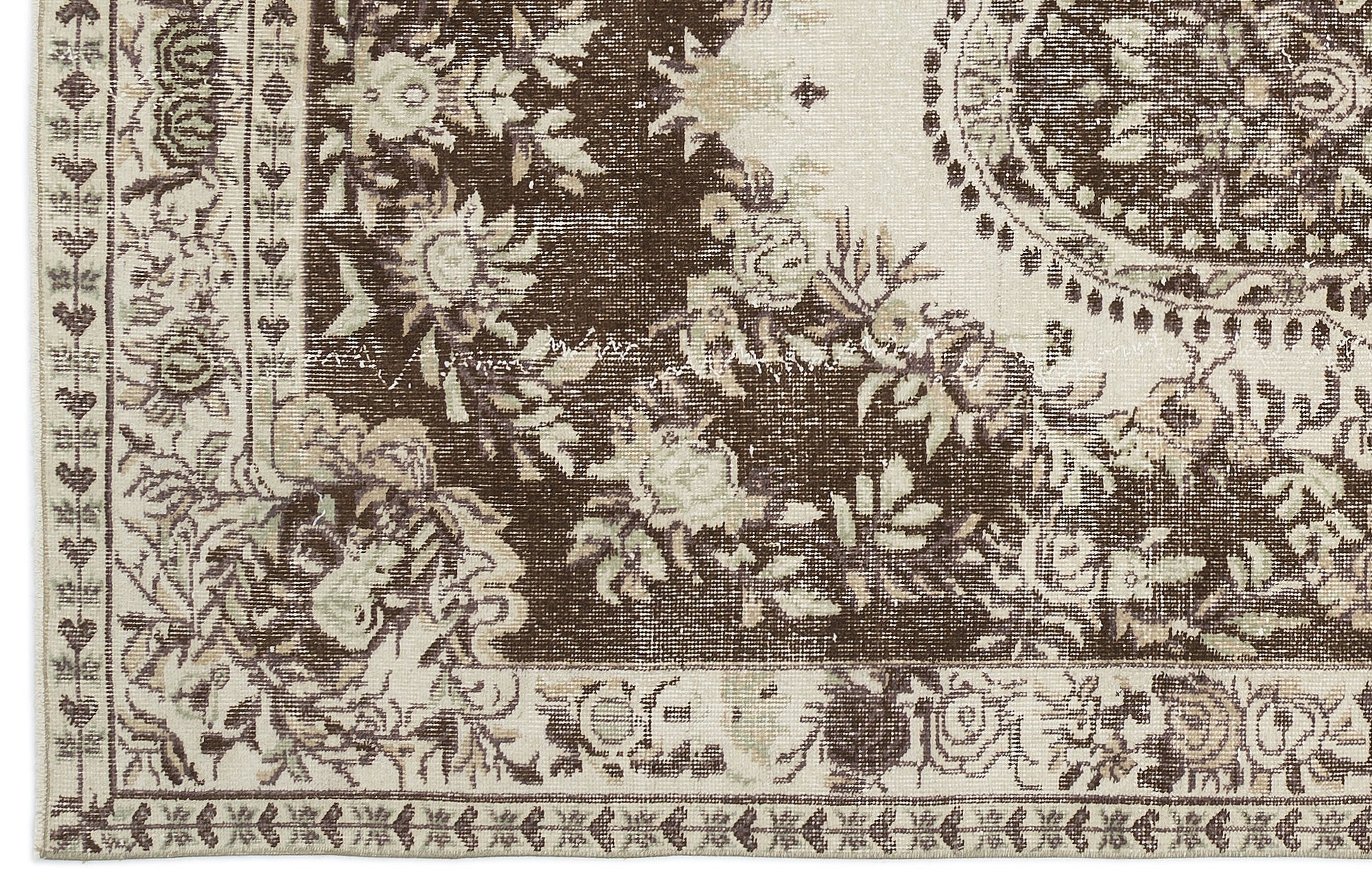 Atina Bej Eskitme Yün El Dokuma Halısı 159 x 271 Apex Unique