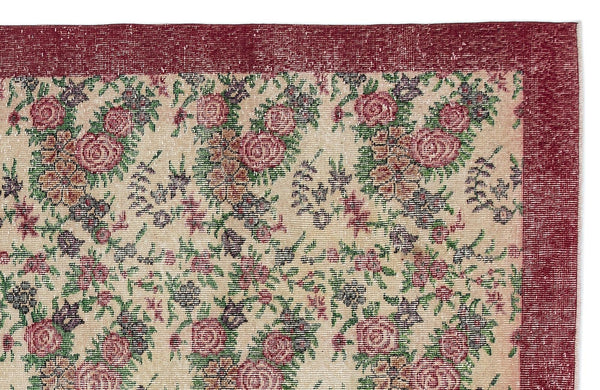 Krem Isparta Eskitme Klasik Yün Halı 229x330 - Özel Seri