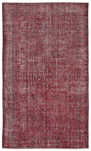 Atina Kırmızı Eskitme Yün El Dokuma Halısı 171 x 291 Apex Unique