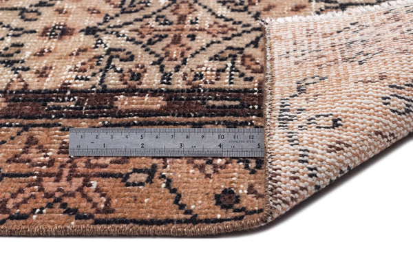 Bej Gri Anadolu Çiçekli Yün Halı 175x293 - Özel Seri