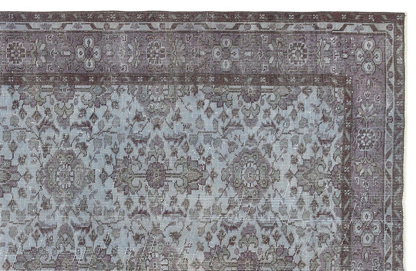 Mavi Anadolu Çiçekli Yün Halı 166x293 - Özel Seri