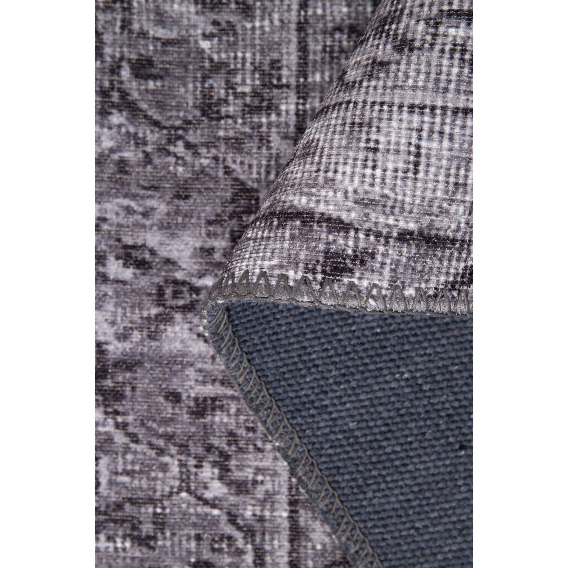 Invernes Lila Eskitme Pamuk Dijital Baskı Dekoratif Halı Artloop