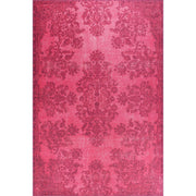 Plymouth Fuşya Eskitme Pamuk Dijital Baskı Dekoratif Halı Artloop