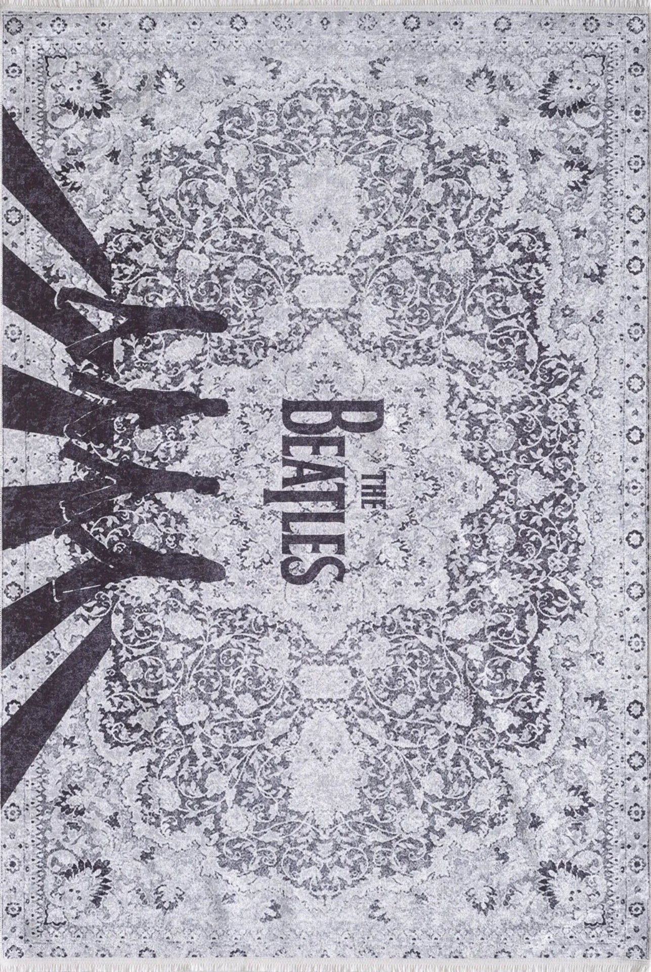 Kamien Gri Özel Tasarım Dijital Baskı Halı Halınet