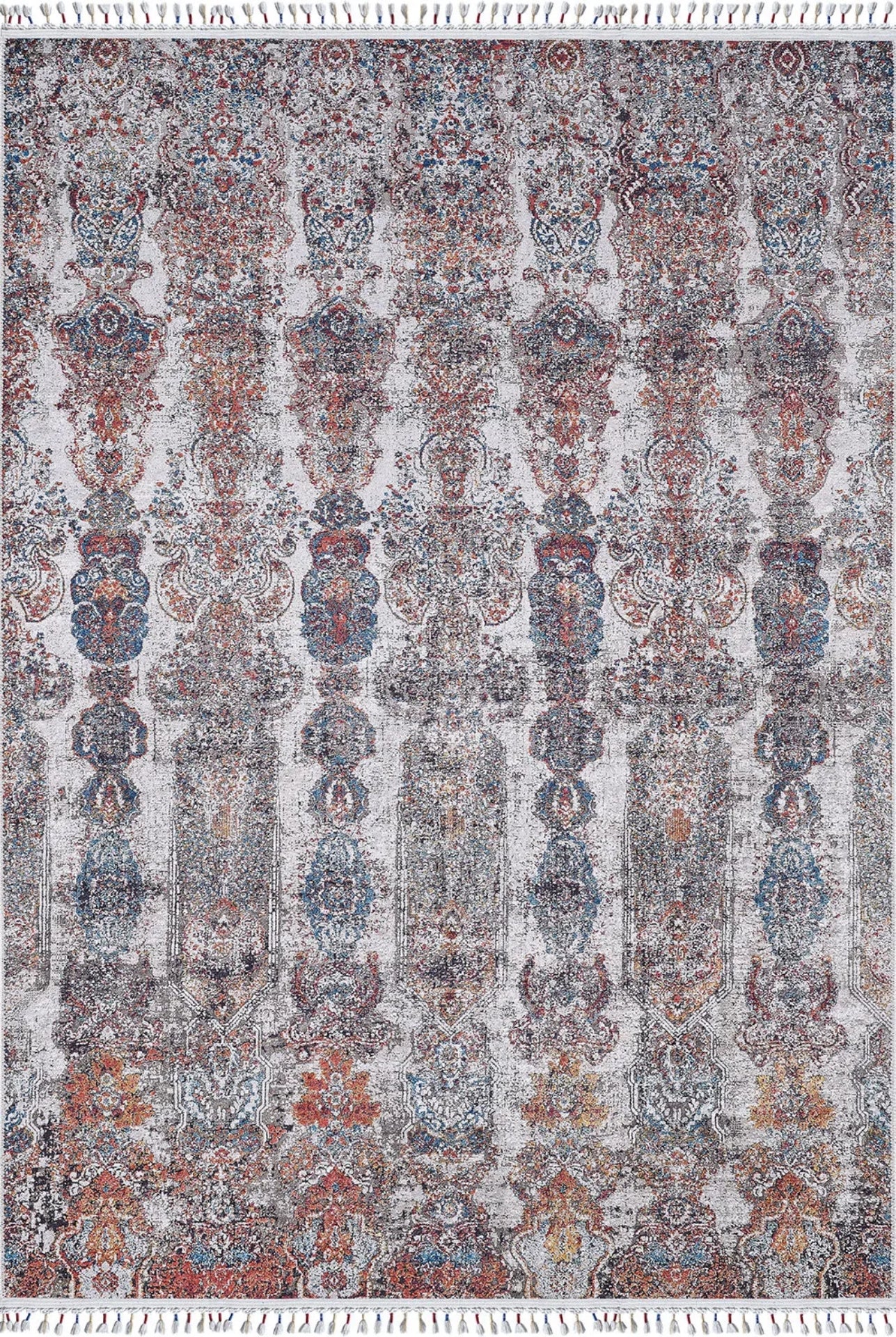 Miedzyrzec Gri Klasik Dijital Baskı Halı Halınet