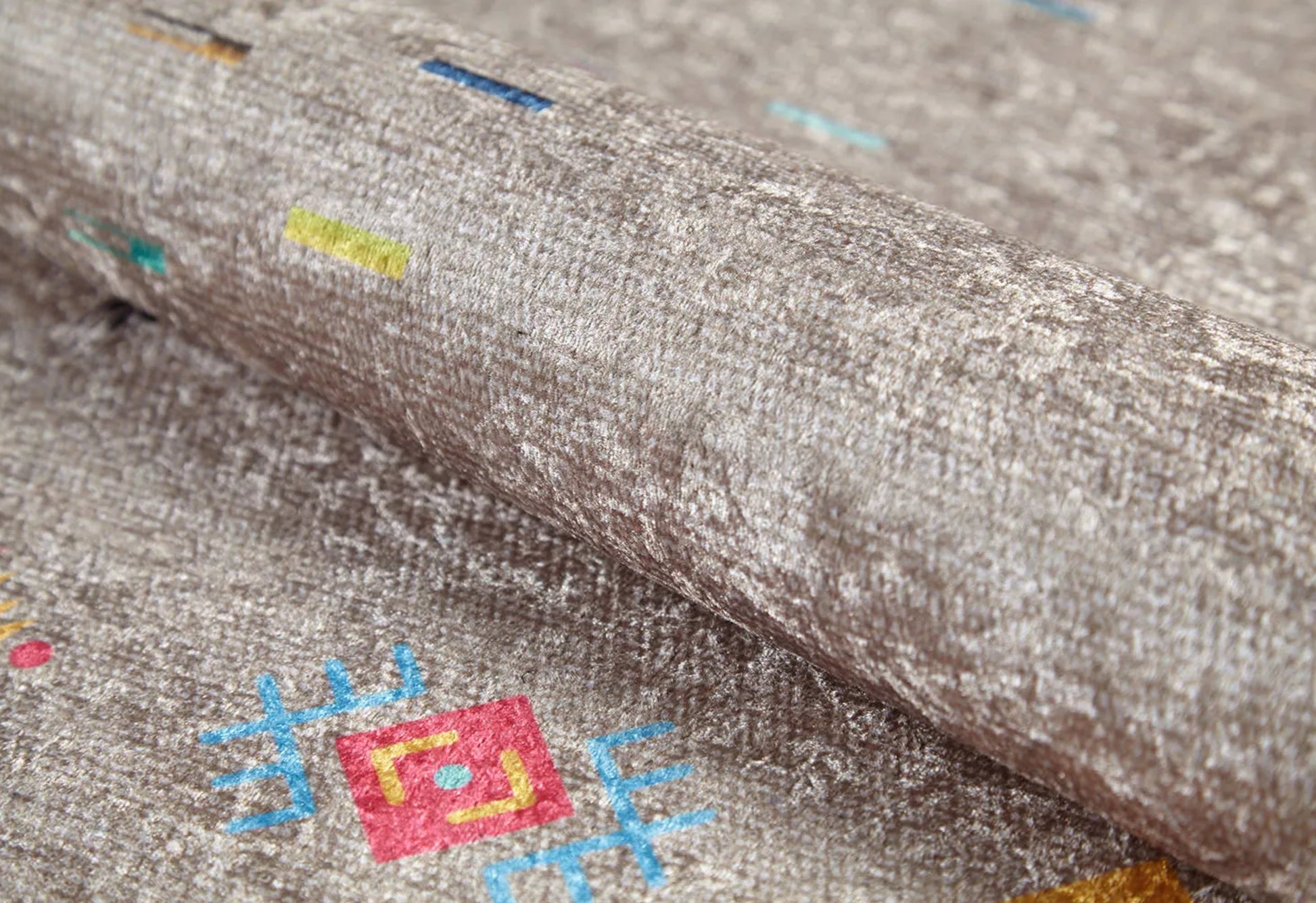 Mlawa Kahverengi Modern Dijital Baskı Halı Halınet