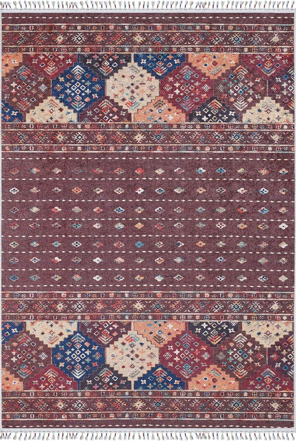 Geometrik Modern Halı - Yıkanabilir - Kaymaz Taban - Pati Dostu
