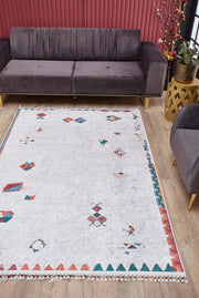 Miroslawiec Krem Modern Dijital Baskı Halı Halınet