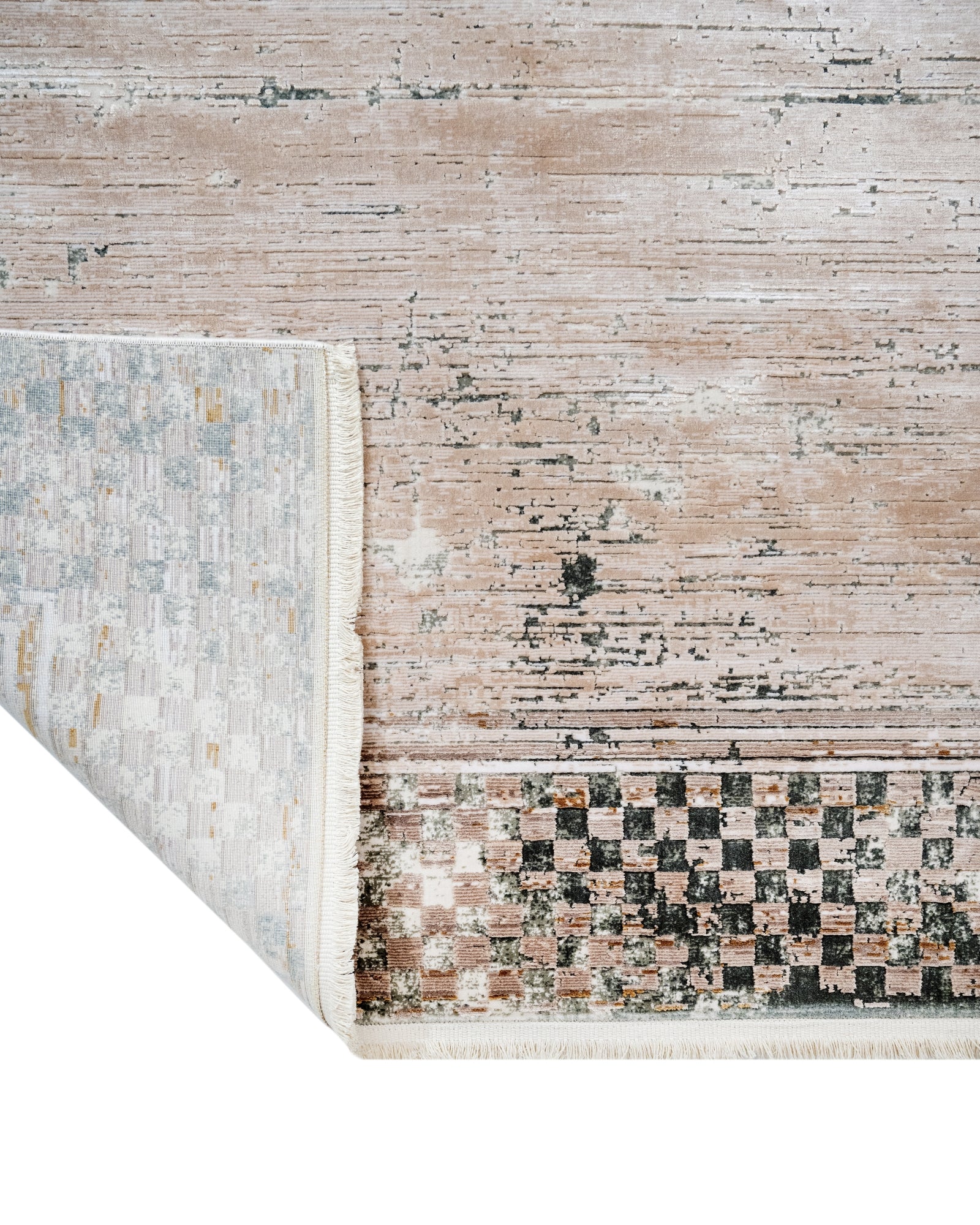 Daffodils Gold Çerçeveli Viskon Makine Halısı Artemis