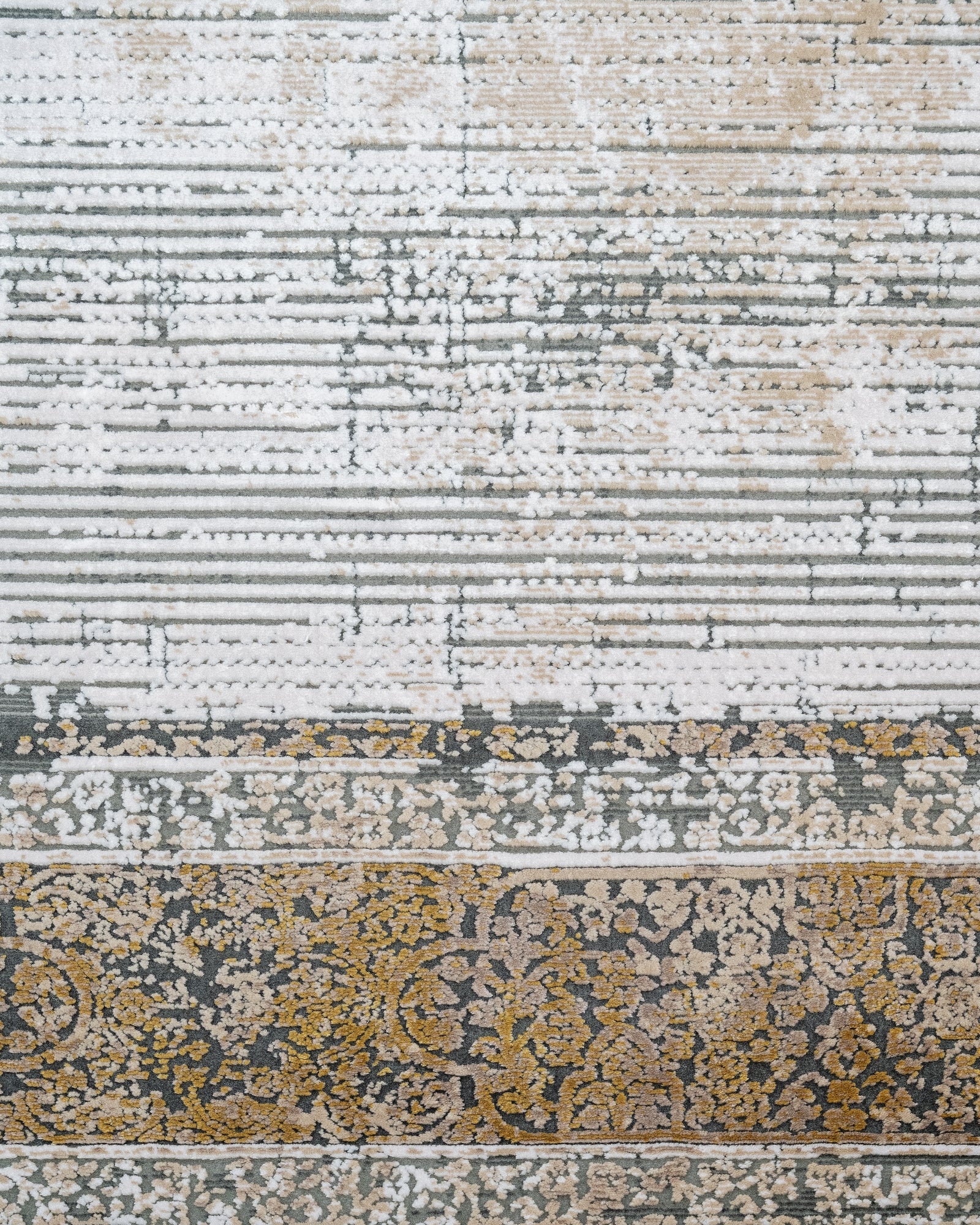 Crown Imperial Gold Çerçeveli Viskon Makine Halısı Artemis