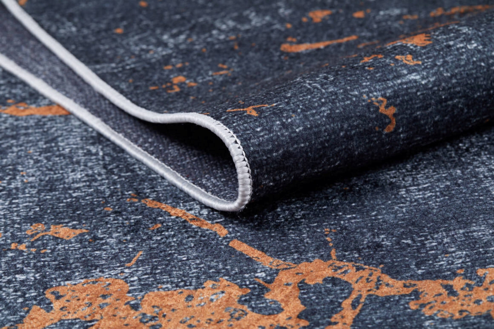 Tihvin Antrasit Modern Dijital Baskı Halı Halınet