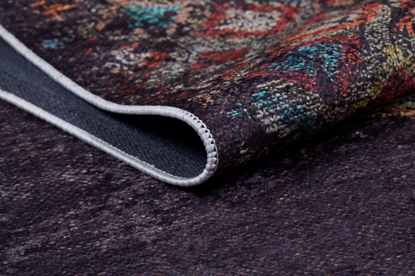 Sarov Kahverengi Eskitme Dijital Baskı Halı Halınet