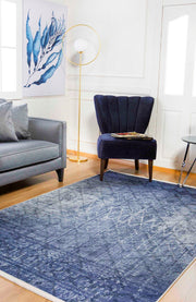 Fryazino Mavi Modern Dijital Baskı Halı Halınet