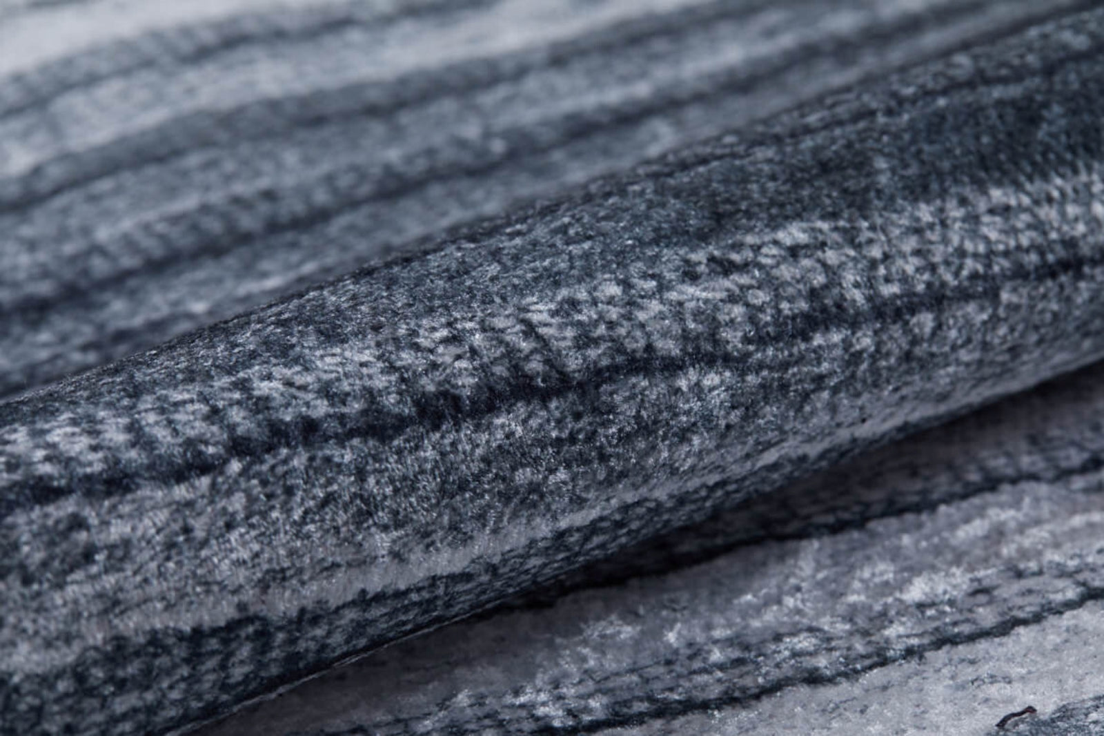 Noyabrsk Antrasit Çizgili Dijital Baskı Halı Halınet