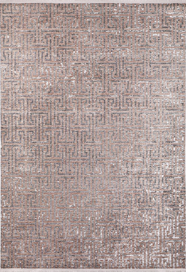 Vizon Dokulu Minimalist Halı - Yıkanabilir - Kaymaz Taban - Pati Dostu