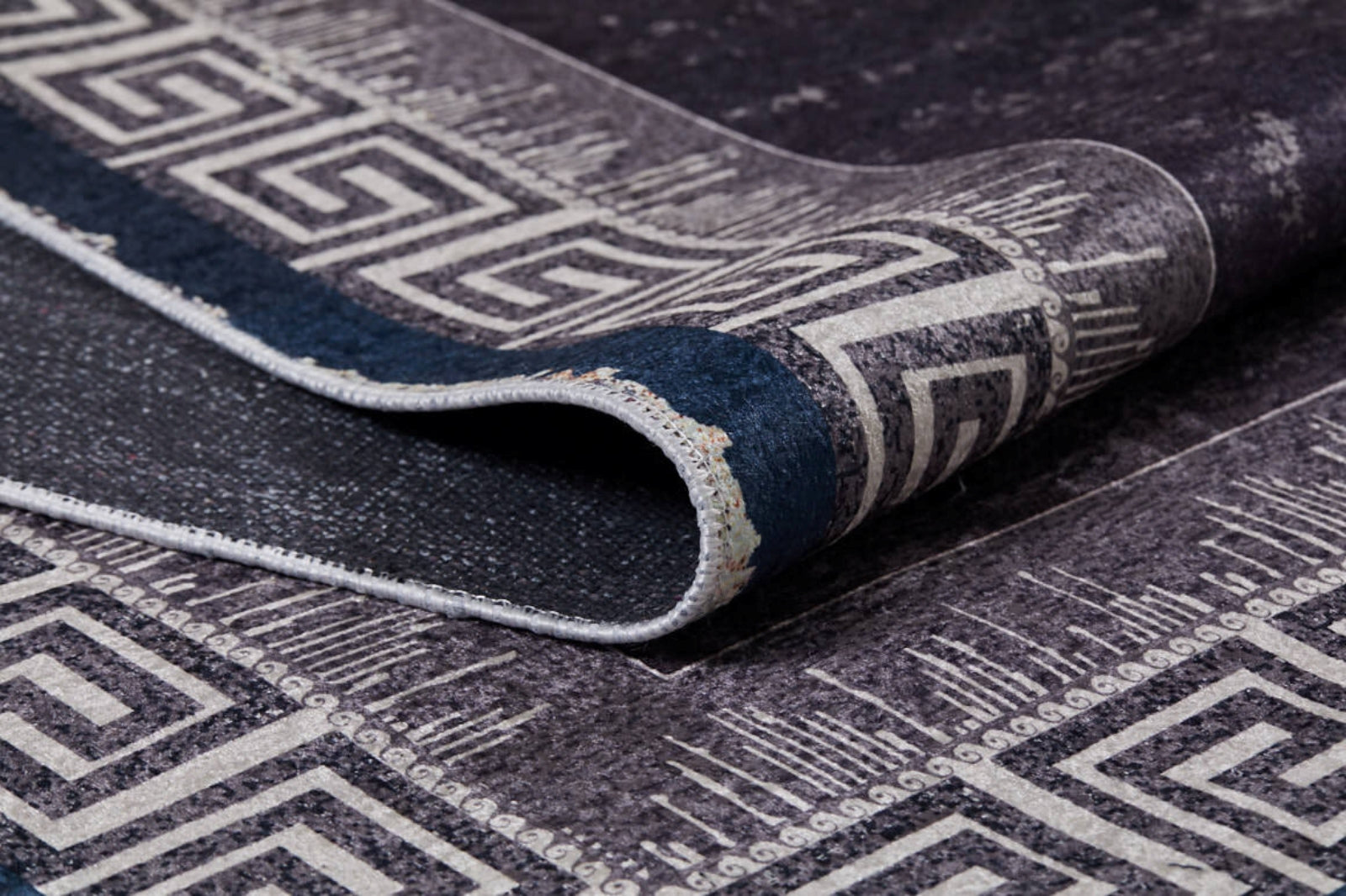 Podolsk Mor Çerçeveli Dijital Baskı Halı Halınet