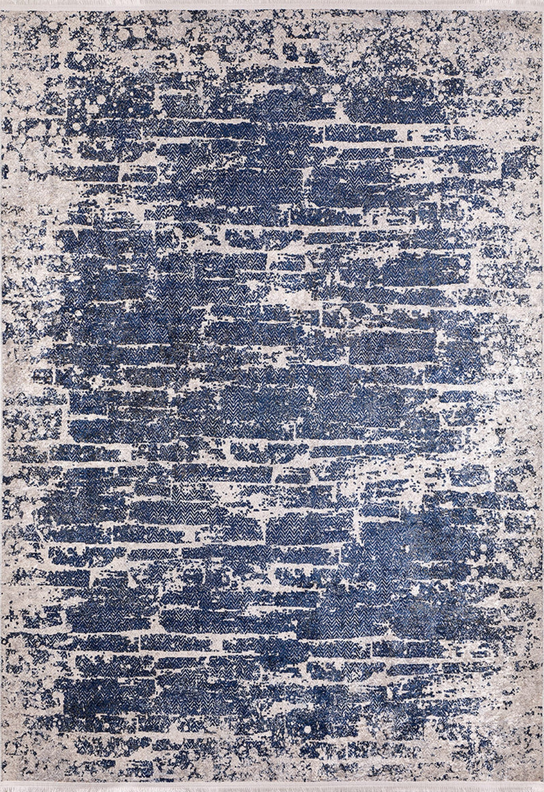 Lesosibirsk Lacivert Modern Dijital Baskı Halı Halınet