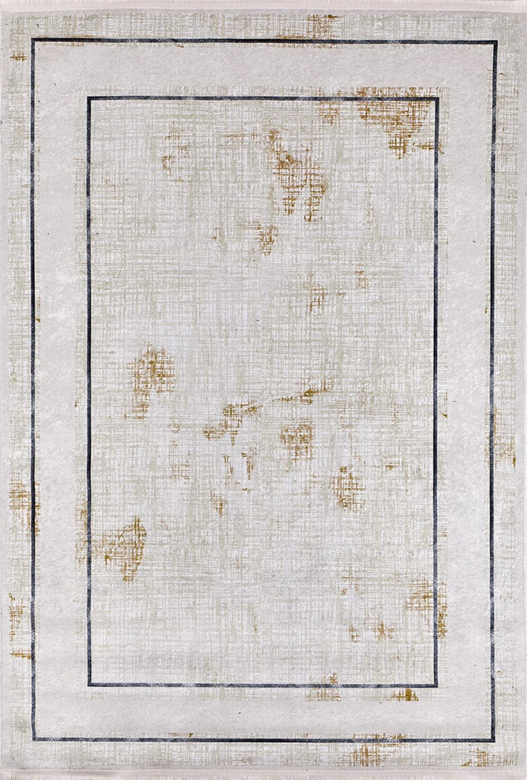 Salavat Krem Çerçeveli Dijital Baskı Halı Halınet