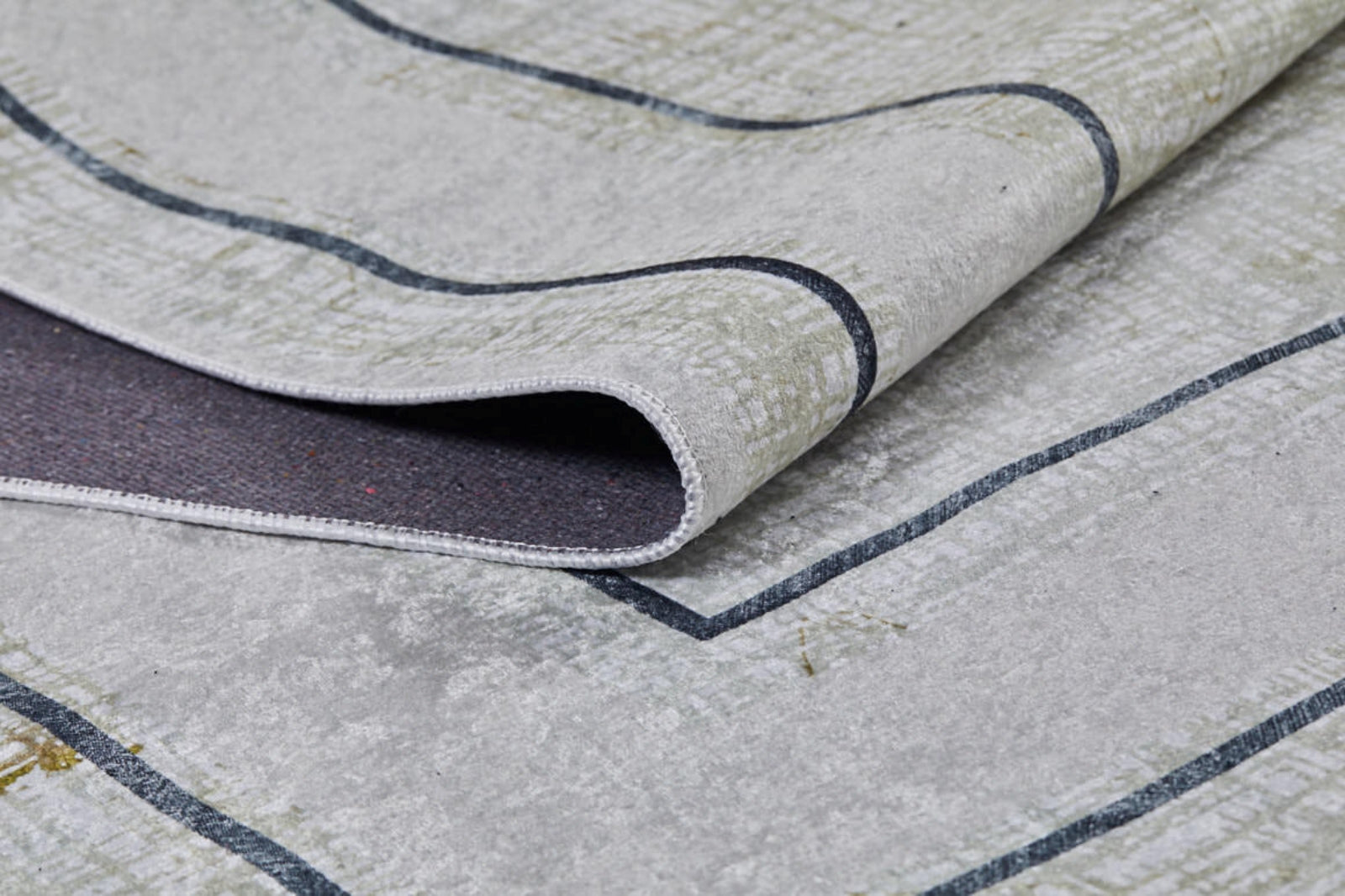 Salavat Krem Çerçeveli Dijital Baskı Halı Halınet